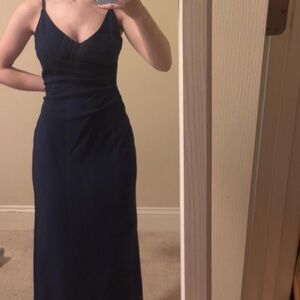 Elegant Navy Blue Women's Dress